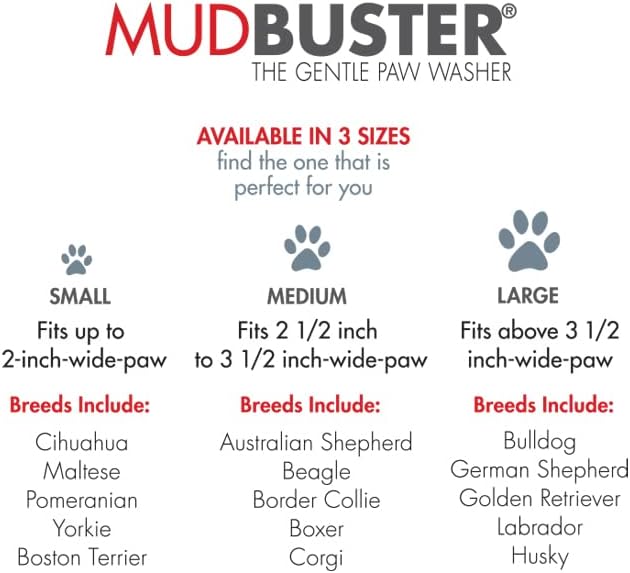 Dexas MudBuster Portable Dog Paw Cleaner